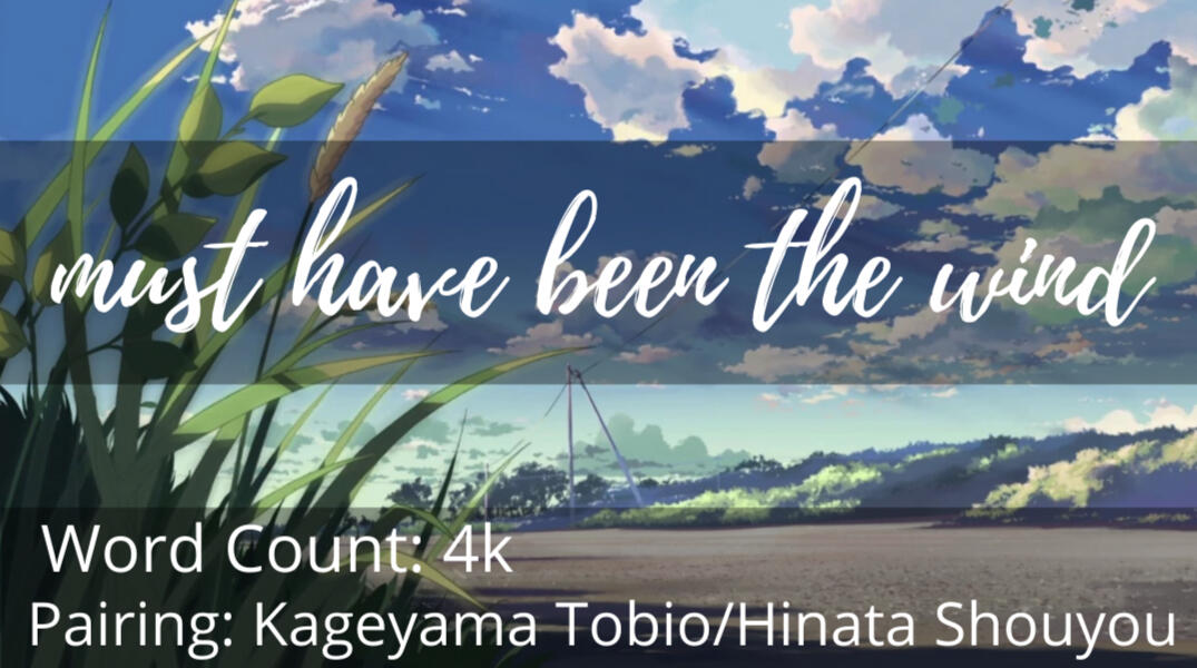 must have been the wind